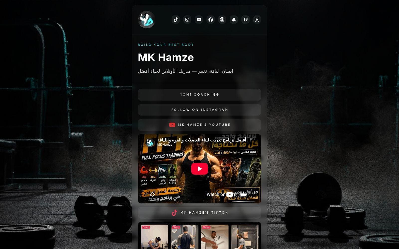 MK Hamze — Online Coaching