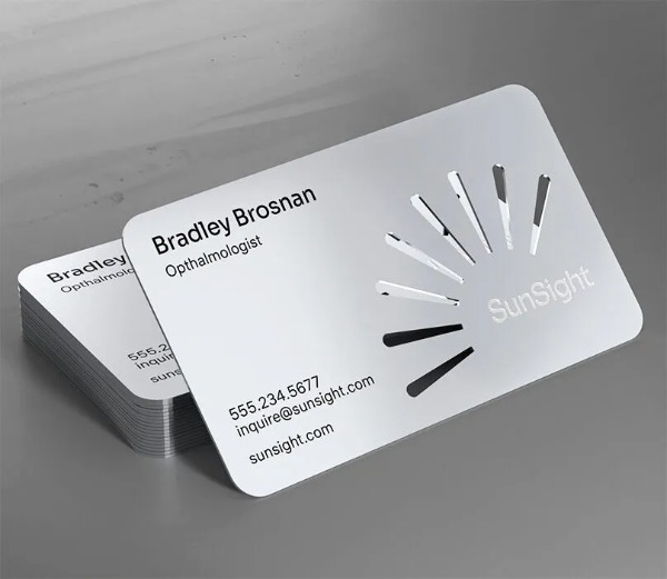 SunSight — Metal Business Cards